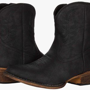 Roper Black Cowboy Boots